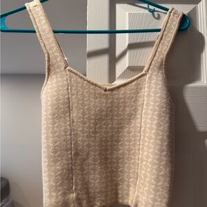 Abercrombie & Fitch Cream Patterned Camisole